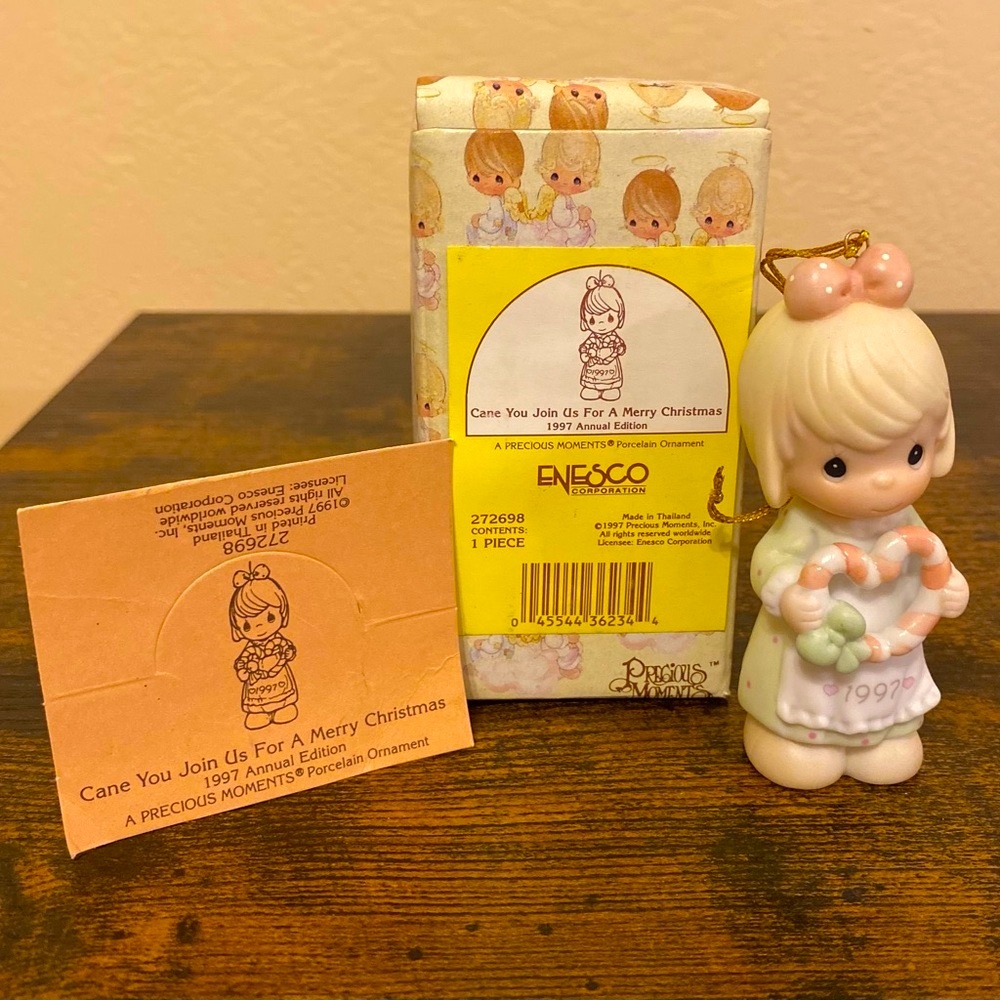 1997 (Dated) Precious Moments Ornament. Artwork by the late Sam Butcher.